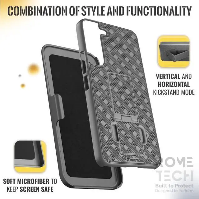 Alt view image 5 of 7 - Rome Tech For Samsung Galaxy S22 Plus Belt Clip Holster Phone Case