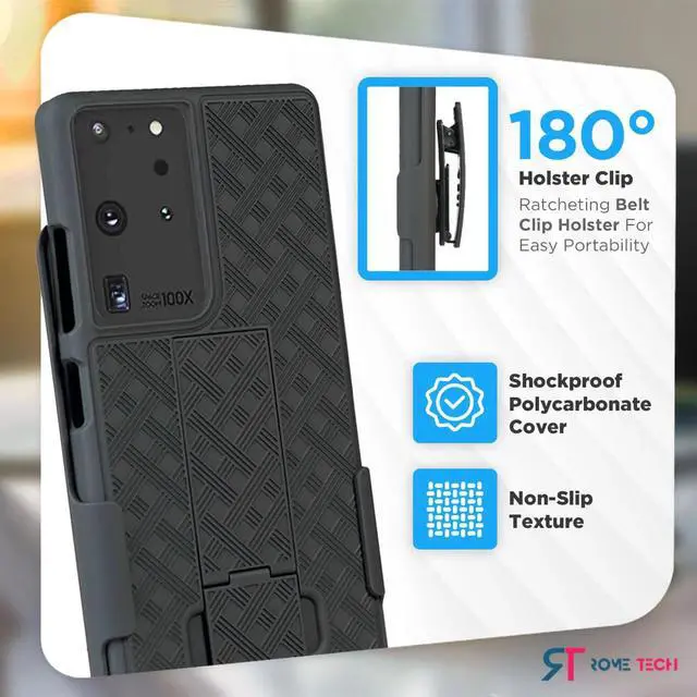 Alt view image 3 of 6 - Rome Tech For Samsung Galaxy S21 Ultra Belt Clip Holster Phone Case