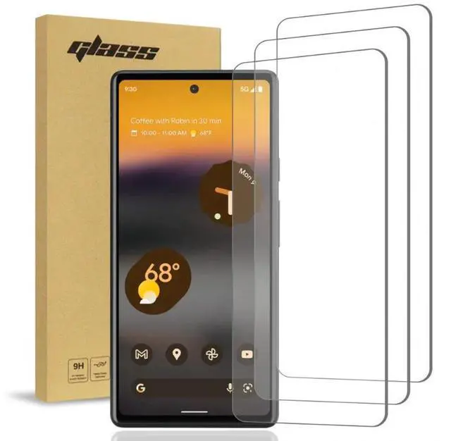 Main image of Rome Tech For Google Pixel 6a (3 Per Pack) 2.5D Screen Protector Tempered Glass