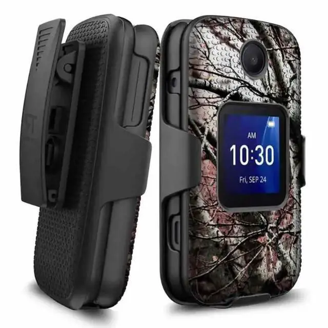 Alt view image 5 of 6 - Rome Tech For TCL Flip / TCL Flip Pro / Alcatel Go Flip 4 Belt Clip Holster Phone Case