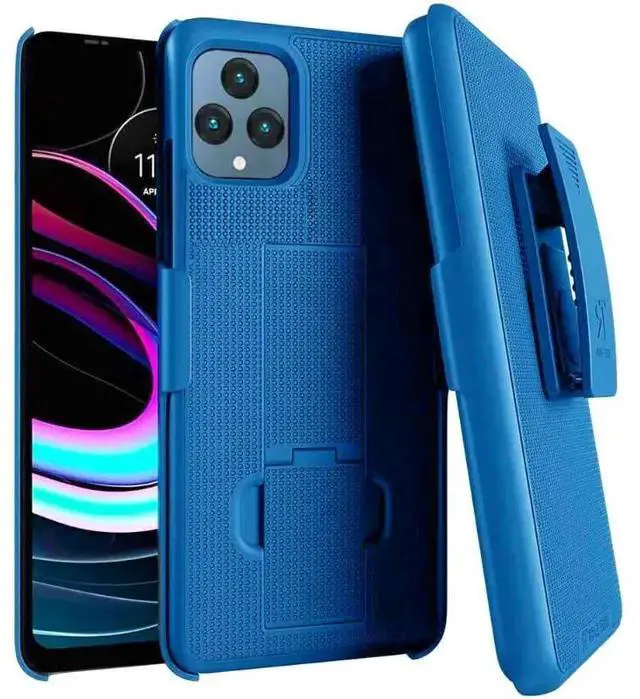 Alt view image 6 of 6 - Rome Tech For T-Mobile REVVL 6 5G / REVVL 6x 5G Belt Clip Holster Phone Case
