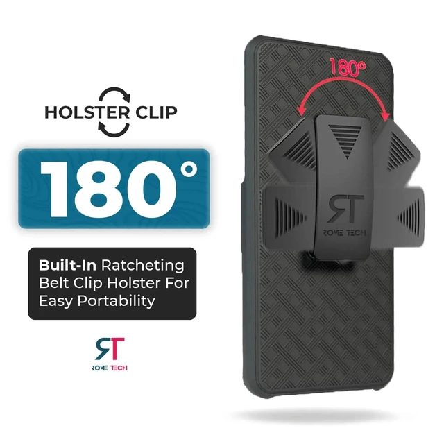Alt view image 3 of 7 - Rome Tech For LG K51 Belt Clip Holster Phone Case
