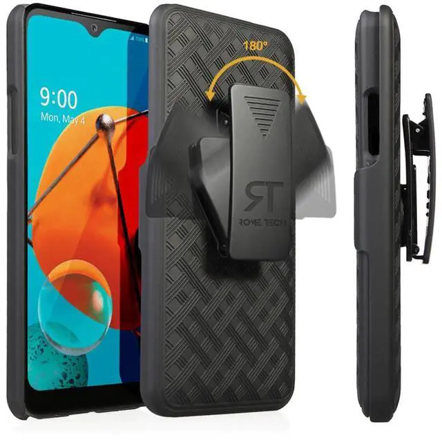 Alt view image 7 of 7 - Rome Tech For LG K51 Belt Clip Holster Phone Case