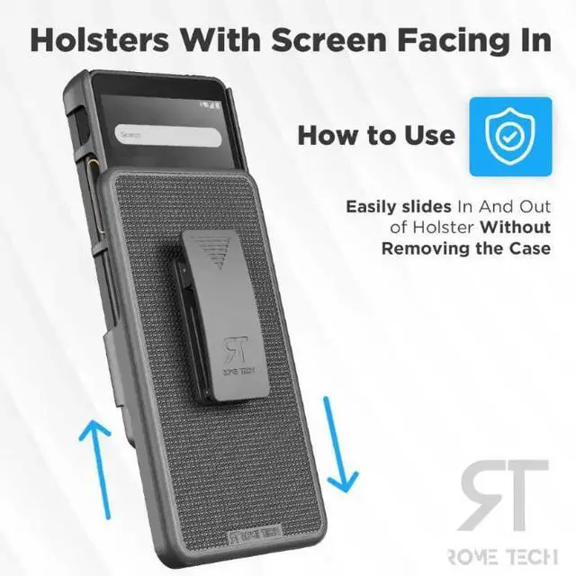 Alt view image 5 of 7 - Rome Tech For Sonim XP10 5G XP9900 Belt Clip Holster Phone Case