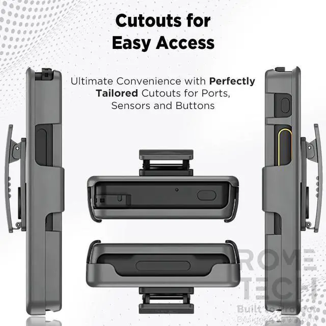 Alt view image 3 of 7 - Rome Tech For Sonim XP10 5G XP9900 Belt Clip Holster Phone Case