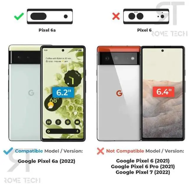 Alt view image 2 of 7 - Rome Tech For Google Pixel 6a Belt Clip Holster Phone Case