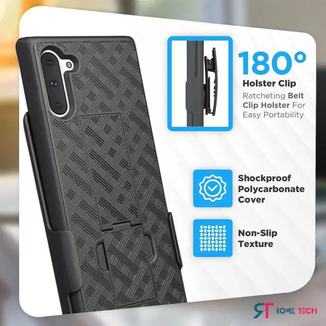 Alt view image 3 of 6 - Rome Tech For Samsung Galaxy Note 10 Belt Clip Holster Phone Case