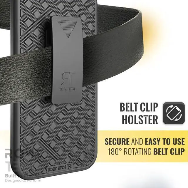 Alt view image 3 of 7 - Rome Tech For Samsung Galaxy A12 Belt Clip Holster Phone Case