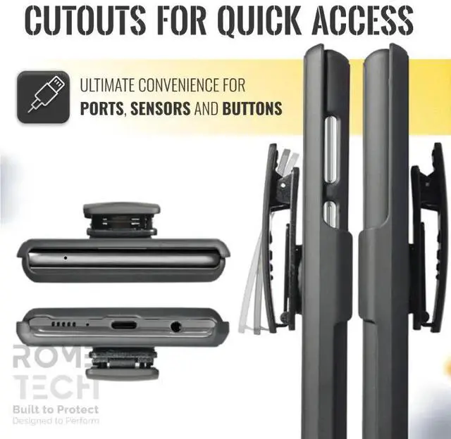 Alt view image 4 of 6 - Rome Tech For Samsung Galaxy A51 4G Belt Clip Holster Phone Case