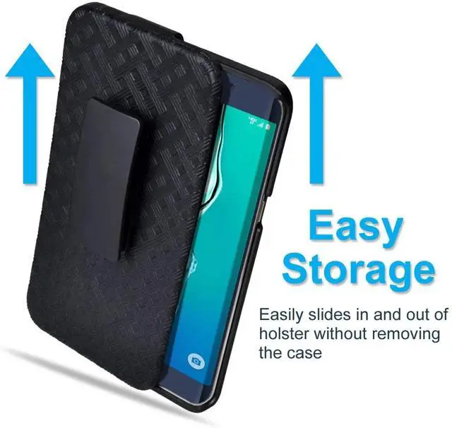 Alt view image 4 of 6 - Rome Tech For Samsung Galaxy S6 Edge Plus Belt Clip Holster Phone Case