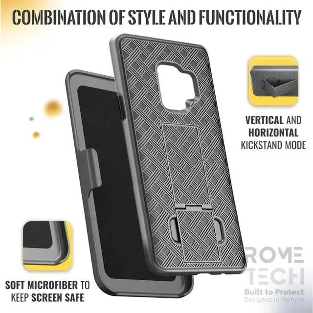 Alt view image 5 of 6 - Rome Tech For Samsung Galaxy S9 Belt Clip Holster Phone Case