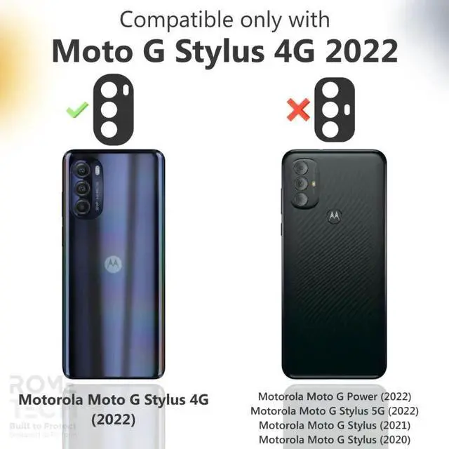 Alt view image 7 of 7 - Rome Tech For Motorola Moto G Stylus 4G (3rd Gen - 2022) Belt Clip Holster Phone Case