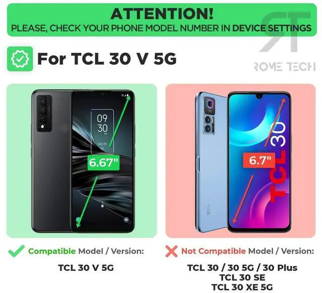 Alt view image 2 of 6 - Rome Tech For TCL 30V 5G Belt Clip Holster Phone Case