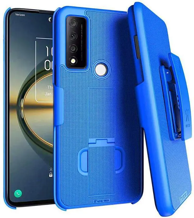 Alt view image 6 of 6 - Rome Tech For TCL 30V 5G Belt Clip Holster Phone Case