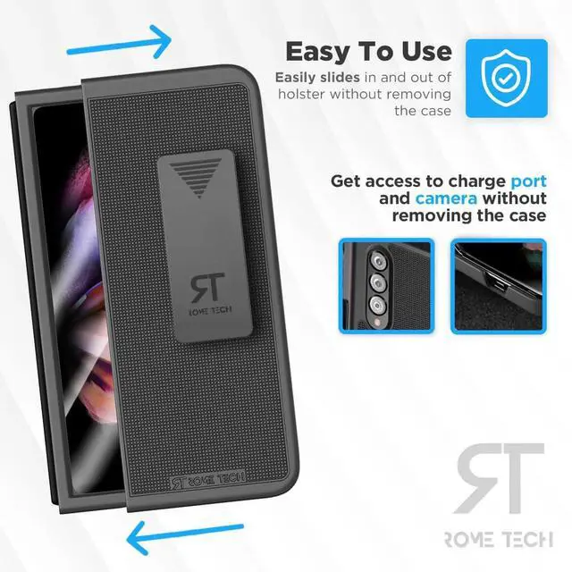 Alt view image 5 of 6 - Samsung Galaxy Z Fold 3 Belt Clip Holster Phone Case