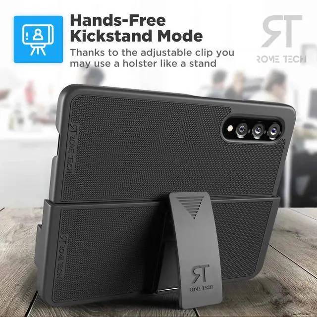 Alt view image 6 of 6 - Samsung Galaxy Z Fold 3 Belt Clip Holster Phone Case