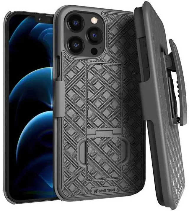 Main image of Rome Tech For Apple iPhone 12 Pro Max Belt Clip Holster Phone Case