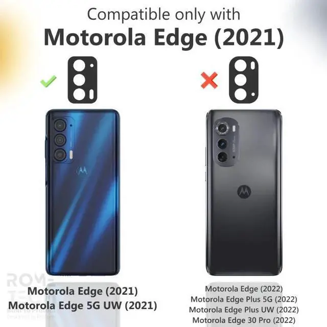 Alt view image 7 of 7 - Rome Tech For Motorola Moto Edge 5G UW (2021) Belt Clip Holster Phone Case