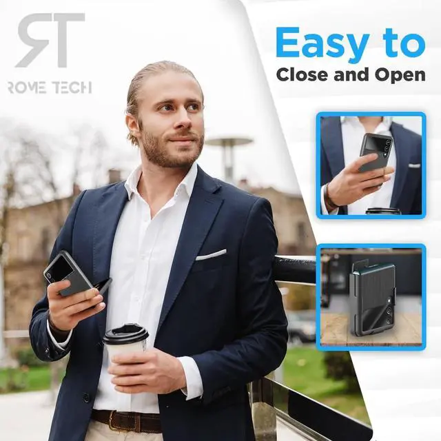 Alt view image 4 of 7 - Rome Tech For Samsung Galaxy Z Flip 3 Belt Clip Holster Phone Case