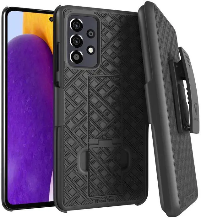 Alt view image 7 of 7 - Rome Tech For Samsung Galaxy A72 Belt Clip Holster Phone Case