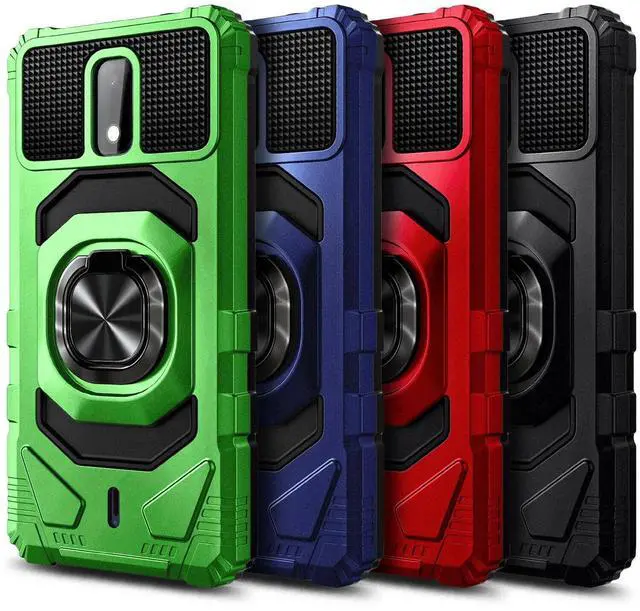 Main image of Rome Tech For Cricket Debut 4G Armor Magnetic Case with Ring & Magnetic Mount