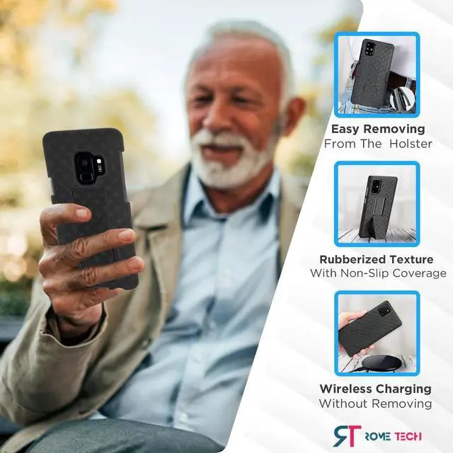 Alt view image 6 of 6 - Samsung Galaxy S9 Plus Belt Clip Holster Phone Case (Side Open)