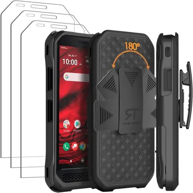 Alt view image 6 of 6 - Rome Tech For Kyocera DuraForce Ultra 5G UW E7110 Belt Clip Holster Phone Case