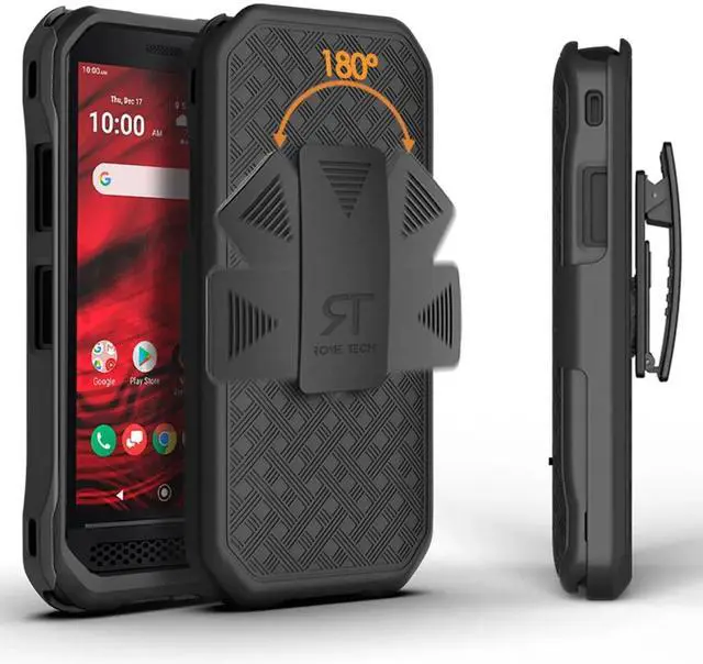 Alt view image 7 of 8 - Rome Tech For Kyocera DuraForce Ultra 5G UW E7110 Belt Clip Holster Phone Case