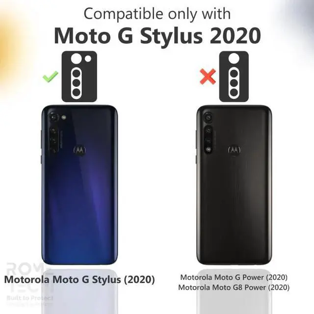 Alt view image 2 of 6 - Rome Tech For Motorola Moto G Stylus (2020) Belt Clip Holster Phone Case