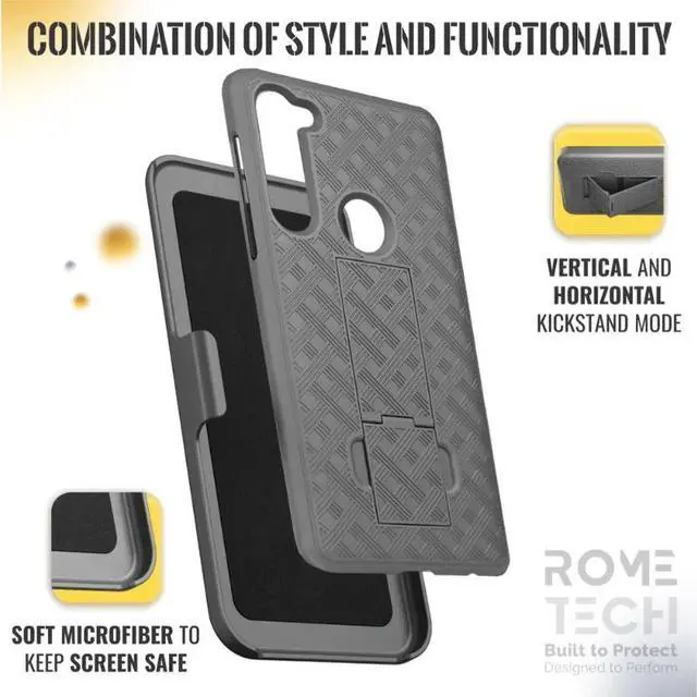 Alt view image 5 of 6 - Rome Tech For Motorola Moto G Stylus (2020) Belt Clip Holster Phone Case
