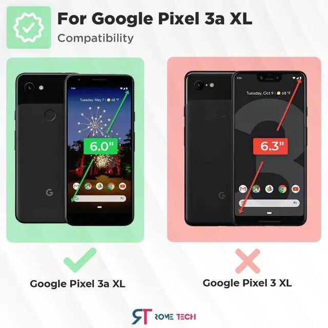 Alt view image 2 of 5 - Rome Tech For Google Pixel 3a XL Belt Clip Holster Phone Case