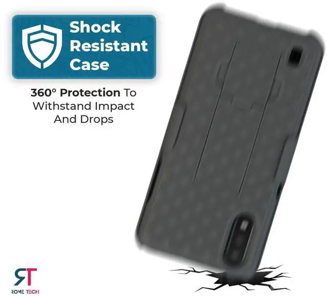 Alt view image 6 of 7 - Rome Tech For Samsung Galaxy A01 Belt Clip Holster Phone Case