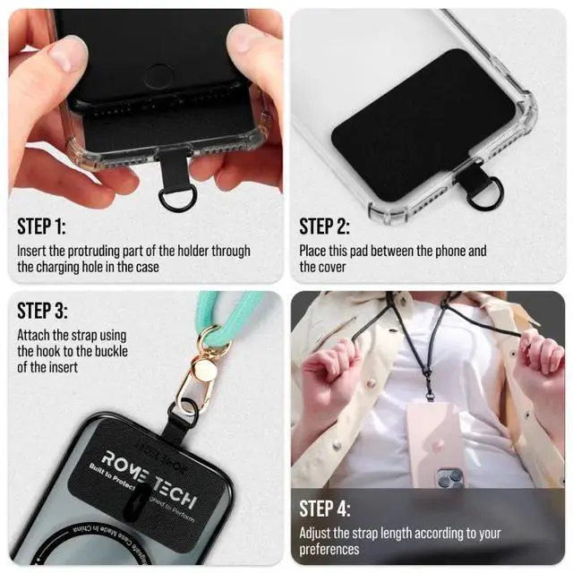 Alt view image 5 of 7 - Rome Tech For Phone Lanyard Crossbody -  Compatible With Phone Cases