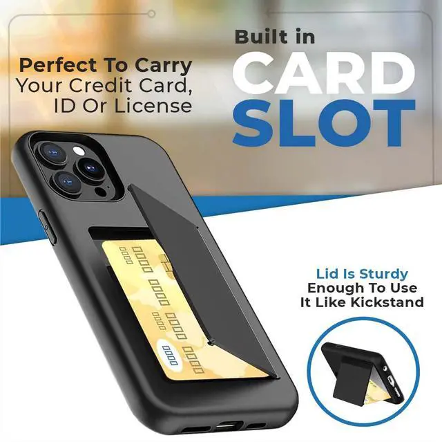 Alt view image 4 of 6 - Rome Tech For Apple iPhone 13 Pro Max Dual-Layer Wallet Case