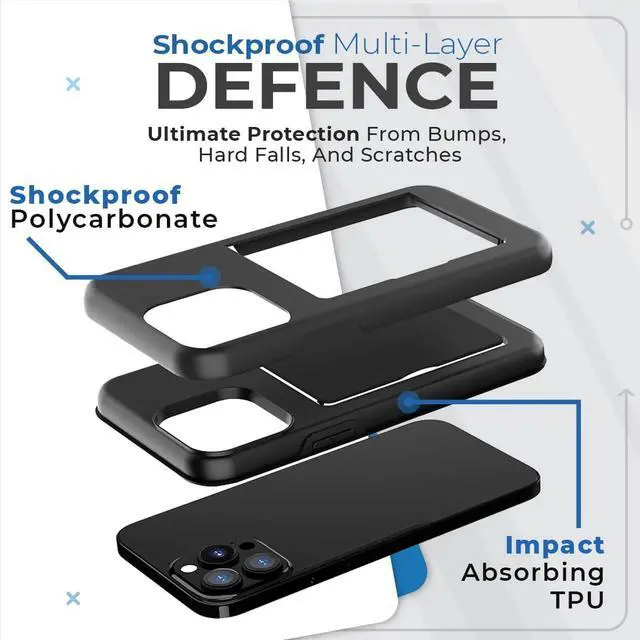 Alt view image 3 of 6 - Rome Tech For Apple iPhone 13 Pro Max Dual-Layer Wallet Case