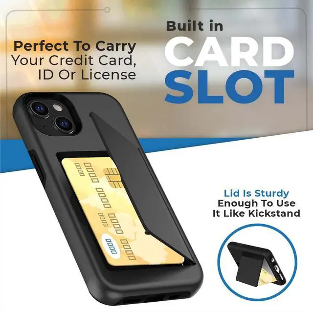 Alt view image 4 of 6 - Rome Tech For Apple iPhone 13 Mini Dual-Layer Wallet Case