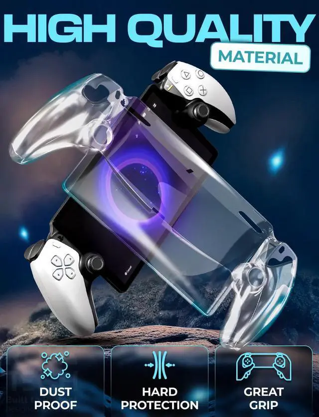 Alt view image 3 of 7 - Rome Tech For Case for PS5 Playstation Portal Remote Player Full Protection