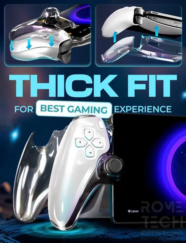 Alt view image 5 of 7 - Rome Tech For Case for PS5 Playstation Portal Remote Player Full Protection