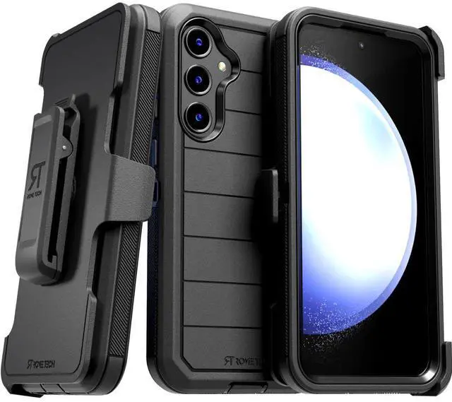 Alt view image 6 of 7 - Rome Tech Shockproof Cover Defender Case for Samsung Galaxy S25 Ultra / S25 Edge / S24 Ultra / S23 FE Four Layers of Protection Cellphone Casing Heavy-duty Protection Holster doubles as a kickstand