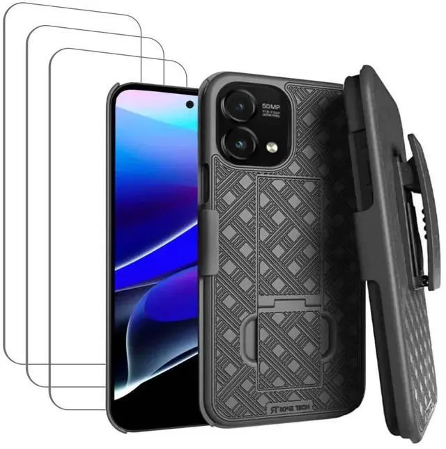 Main image of Rome Tech For Motorola Moto G Stylus 5G (2024) Belt Clip Holster Phone Case