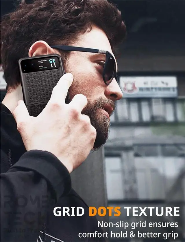 Alt view image 7 of 7 - Rome Tech For Motorola Razr (2023) Belt Clip Holster Phone Case with Magsafe