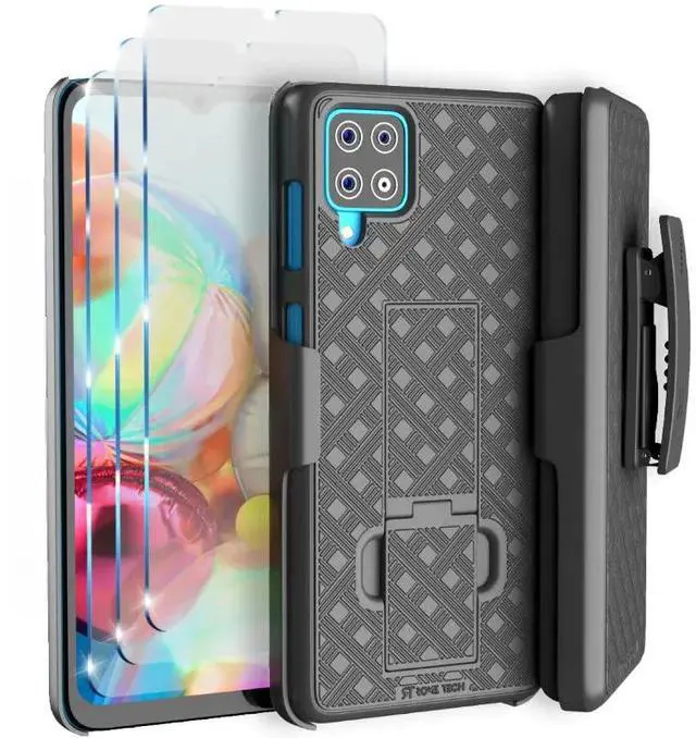 Alt view image 7 of 7 - Rome Tech For Samsung Galaxy A12 Belt Clip Holster Phone Case