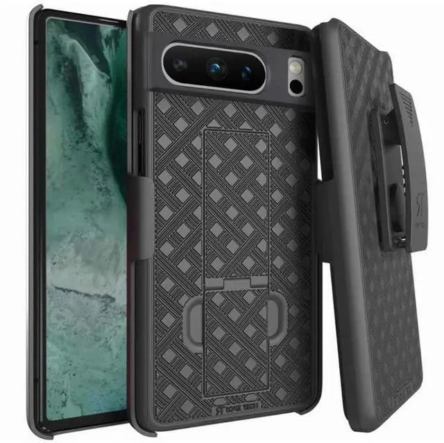Alt view image 5 of 7 - Rome Tech For Google Pixel 5 Belt Clip Holster Phone Case