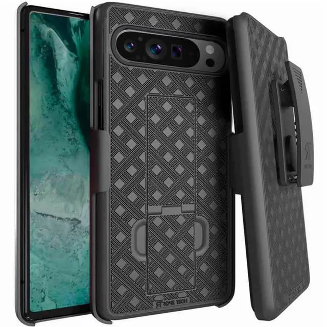 Alt view image 2 of 7 - Rome Tech For Google Pixel 5 Belt Clip Holster Phone Case