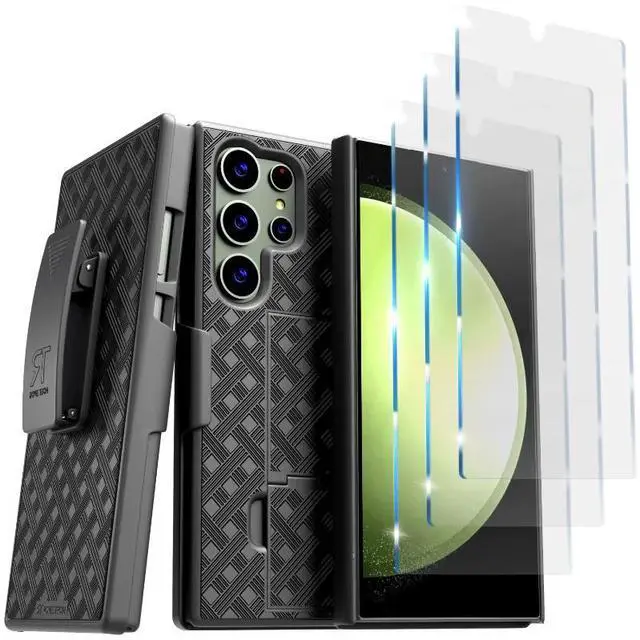 Alt view image 7 of 7 - Rome Tech For Samsung Galaxy S24 Ultra (2024) Belt Clip Holster Phone Case