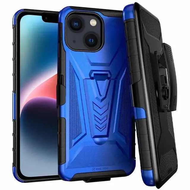 Alt view image 7 of 7 - Rome Tech For Apple iPhone 14 Dual-Layer Holster Case with Kickstand