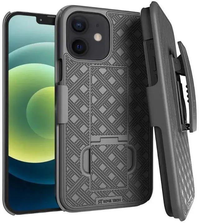 Main image of Rome Tech For Apple iPhone 12 Mini Belt Clip Holster Phone Case