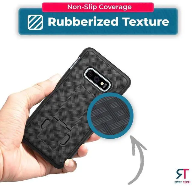 Alt view image 7 of 7 - Rome Tech For Samsung Galaxy S10e Belt Clip Holster Phone Case