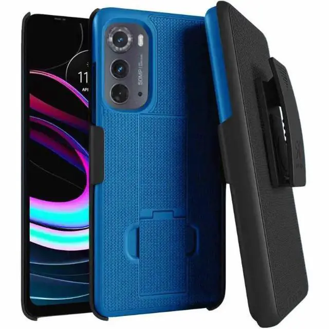 Alt view image 7 of 7 - Rome Tech For Motorola Edge (2022) Belt Clip Holster Phone Case