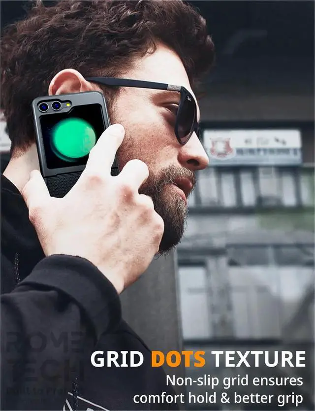 Alt view image 7 of 7 - Rome Tech For Samsung Galaxy Z Flip 5 Belt Clip Holster Phone Case with MagSafe